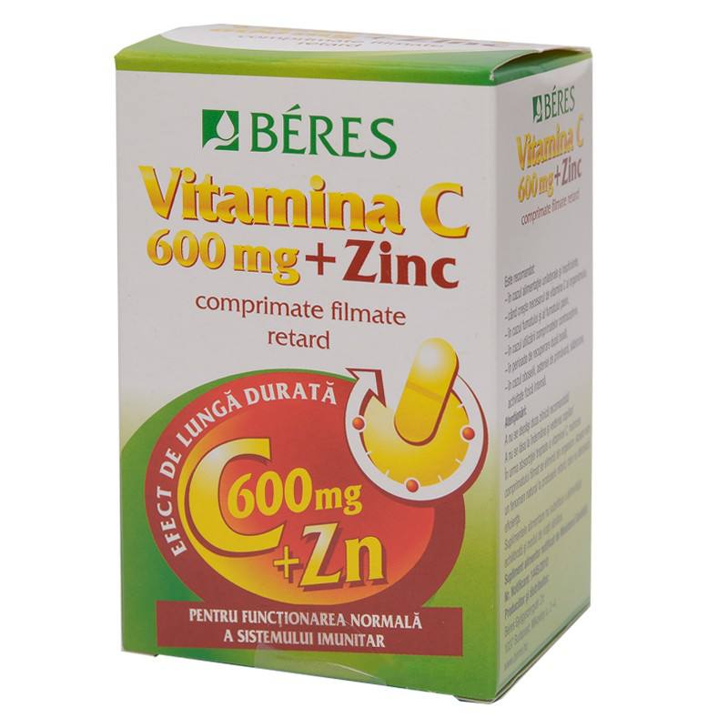 Beres Vitamina C 600mg + Zn