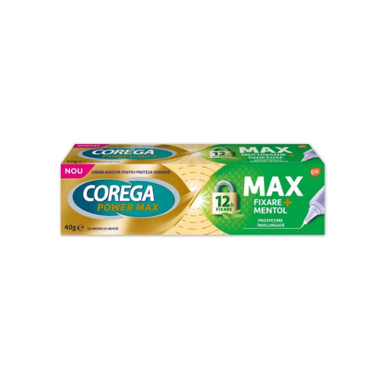Corega Max Fixare + Mentol Crema adeziva pentru proteza dentara