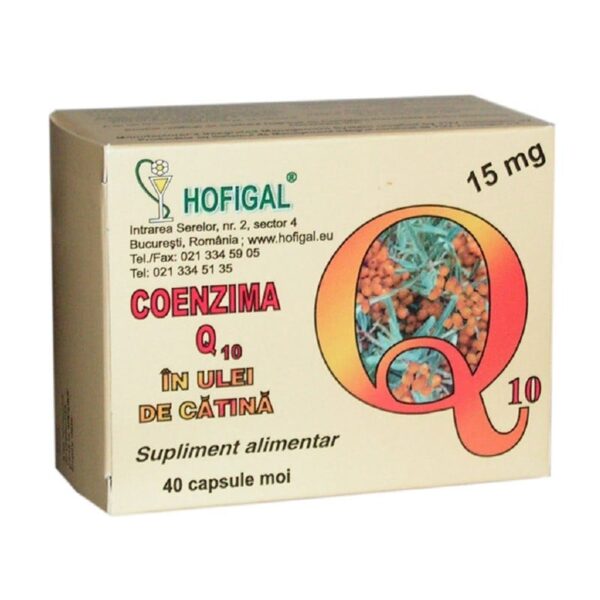 Hofigal Coenzima Q10 in Ulei de Catina 15 mg