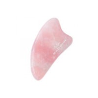 Meloni Piatra Gua Sha din quartz roz