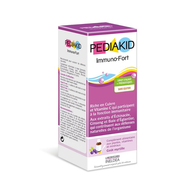 Pediakid Immuno-Fort sirop cu gust de afine