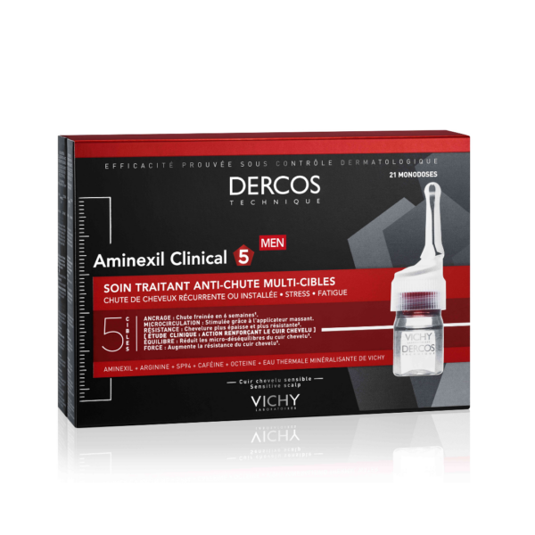 Tratament impotriva caderii parului pentru barbati Dercos Aminexil Clinical 5