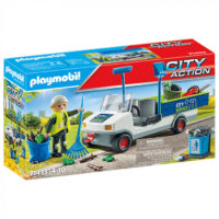 Figurine Maturator de Strazi cu Vehicul Playmobil