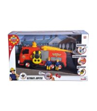 Masina de pompieri Jupiter Mega Deluxe Simba Sam Pompierul cu 2 figurine