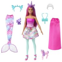 Papusa Barbie Dreamtopia cu haine sirena si accesorii